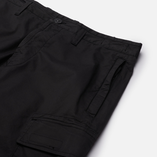 Мужские брюки Stone Island Stretch Cotton Gabardine Regular Tapered Fit Black