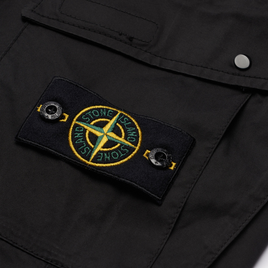 Мужские брюки Stone Island Stretch Cotton Gabardine Regular Tapered Fit Black