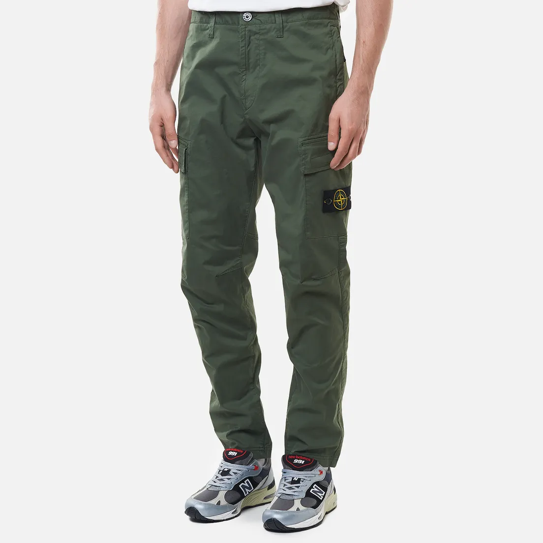 Stone Island Мужские брюки Stretch Cotton Gabardine Regular Tapered Fit