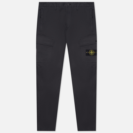 Мужские брюки Stone Island Stretch Cotton Gabardine Regular Tapered Fit, цвет серый, размер 30