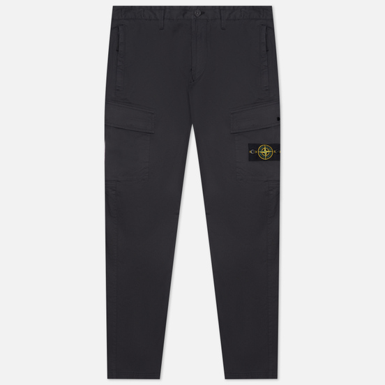 Мужские брюки Stone Island Stretch Cotton Gabardine Regular Tapered Fit Antracite
