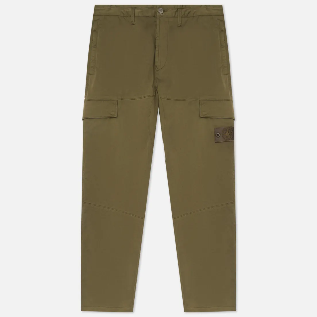 Stone Island Мужские брюки Ghost Piece Stretch Cotton Wool Satin Regular Tapered Fit