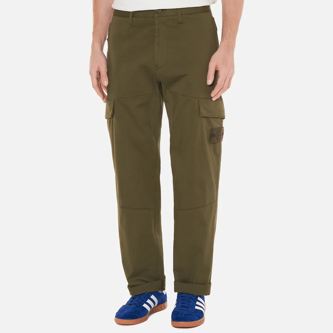 Stone Island Мужские брюки Ghost Piece Stretch Cotton Wool Satin Regular Tapered Fit