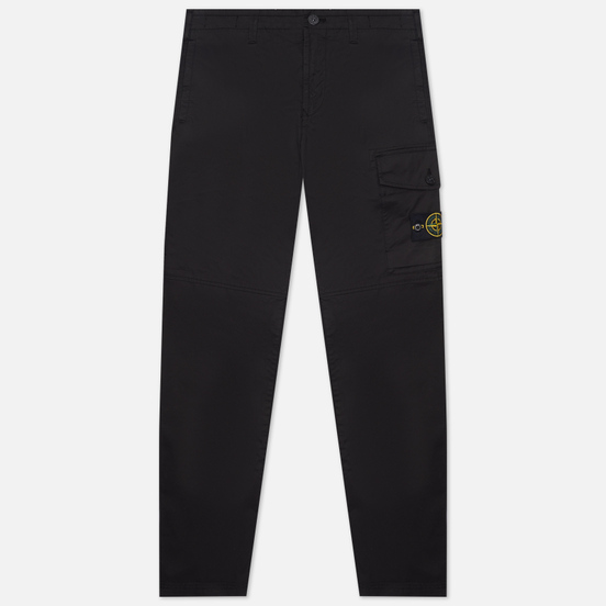 Мужские брюки Stone Island Stretch Cotton Gabardine Slim Fit Black