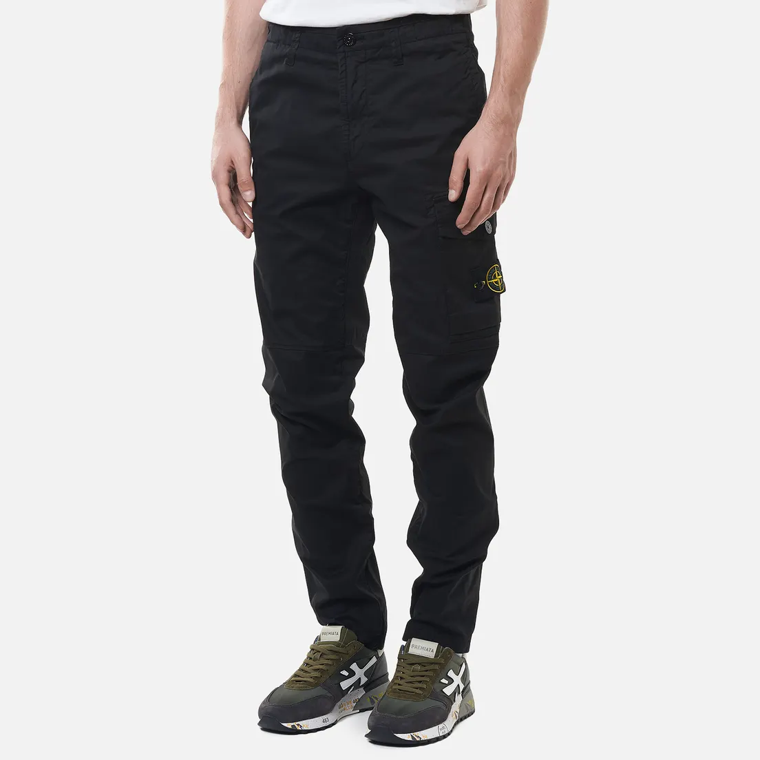 Stone Island Мужские брюки Stretch Cotton Gabardine Slim Fit