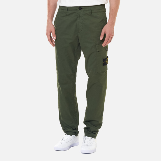 Мужские брюки Stone Island Stretch Cotton Gabardine Slim Fit Sage Green