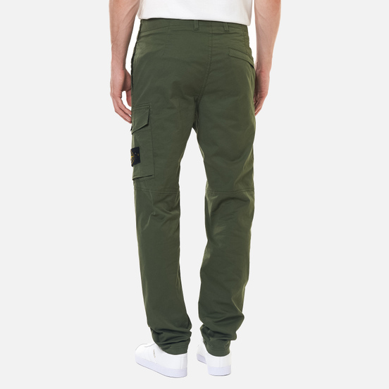 Мужские брюки Stone Island Stretch Cotton Gabardine Slim Fit Sage Green