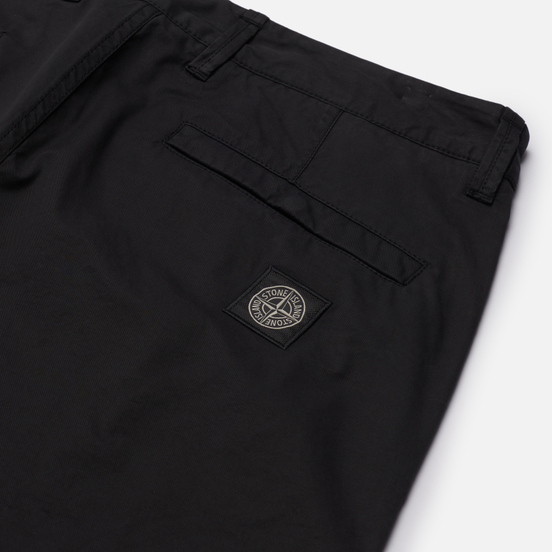 Мужские брюки Stone Island Stretch Gabardine Regular Chino Black