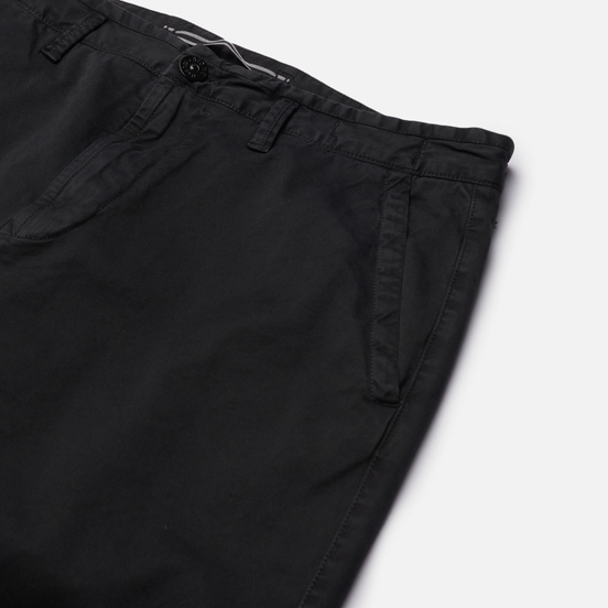 Мужские брюки Stone Island Stretch Broken Twill Cotton Old Effect Regular Fit Black