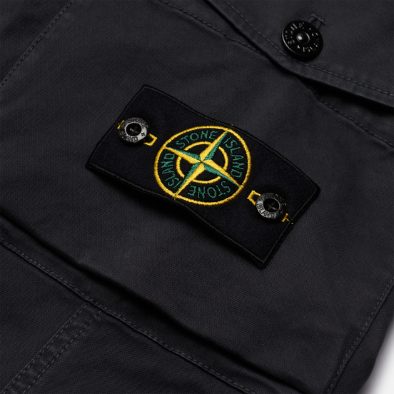 Мужские брюки Stone Island Stretch Broken Twill Cotton Old Effect Slim Fit Antracite