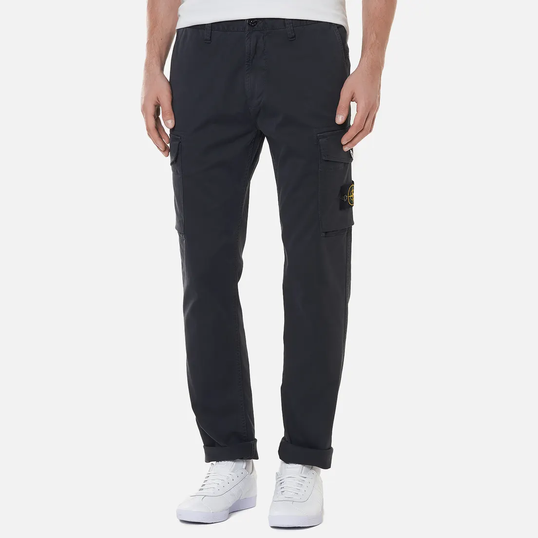 Stone Island Мужские брюки Stretch Broken Twill Cotton Old Effect Slim Fit