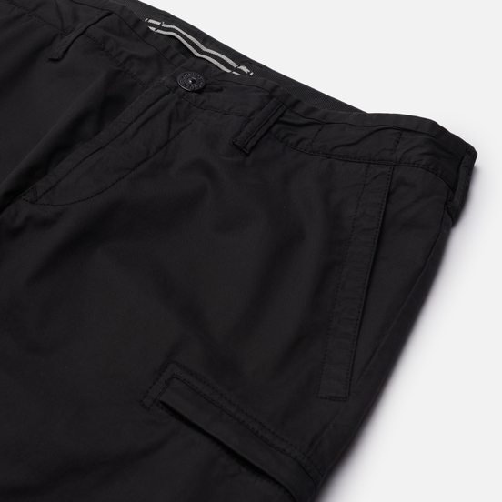 Мужские брюки Stone Island Stretch Cotton Gabardine Cargo Slim Fit Black
