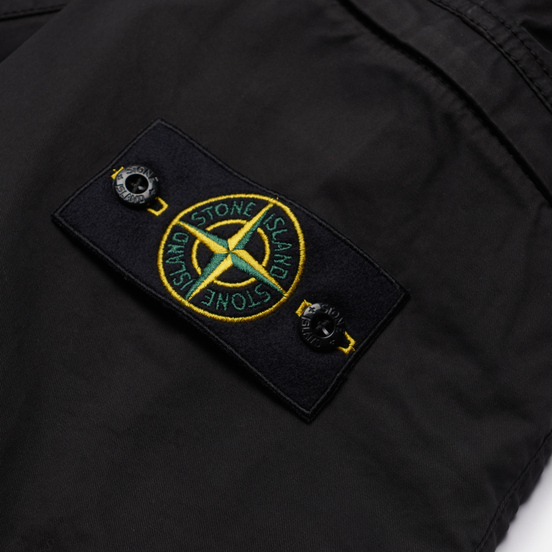 Мужские брюки Stone Island Stretch Cotton Gabardine Cargo Slim Fit Black