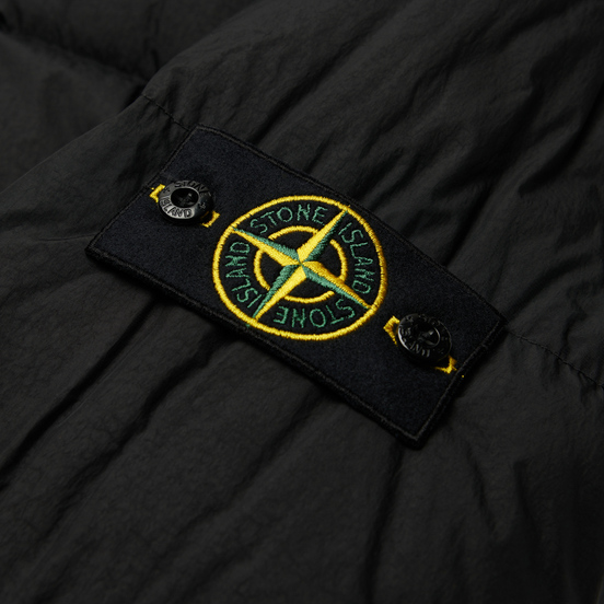Мужской пуховик Stone Island Crinkle Reps NY Down Black