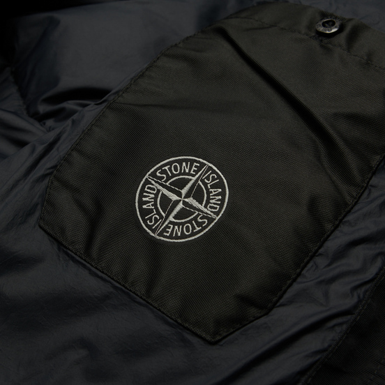 Мужской пуховик Stone Island Crinkle Reps NY Down Black