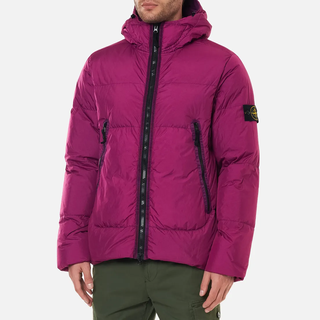 Stone Island Мужской пуховик Crinkle Reps NY Down