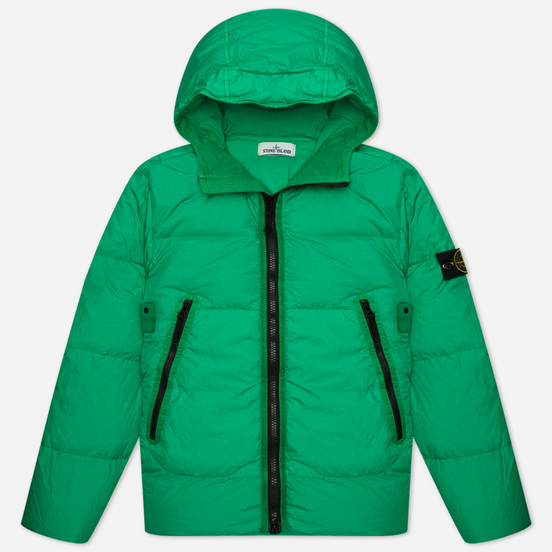 Мужской пуховик Stone Island Crinkle Reps NY Down Green