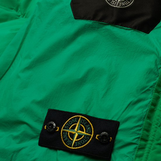 Мужской пуховик Stone Island Crinkle Reps NY Down Green