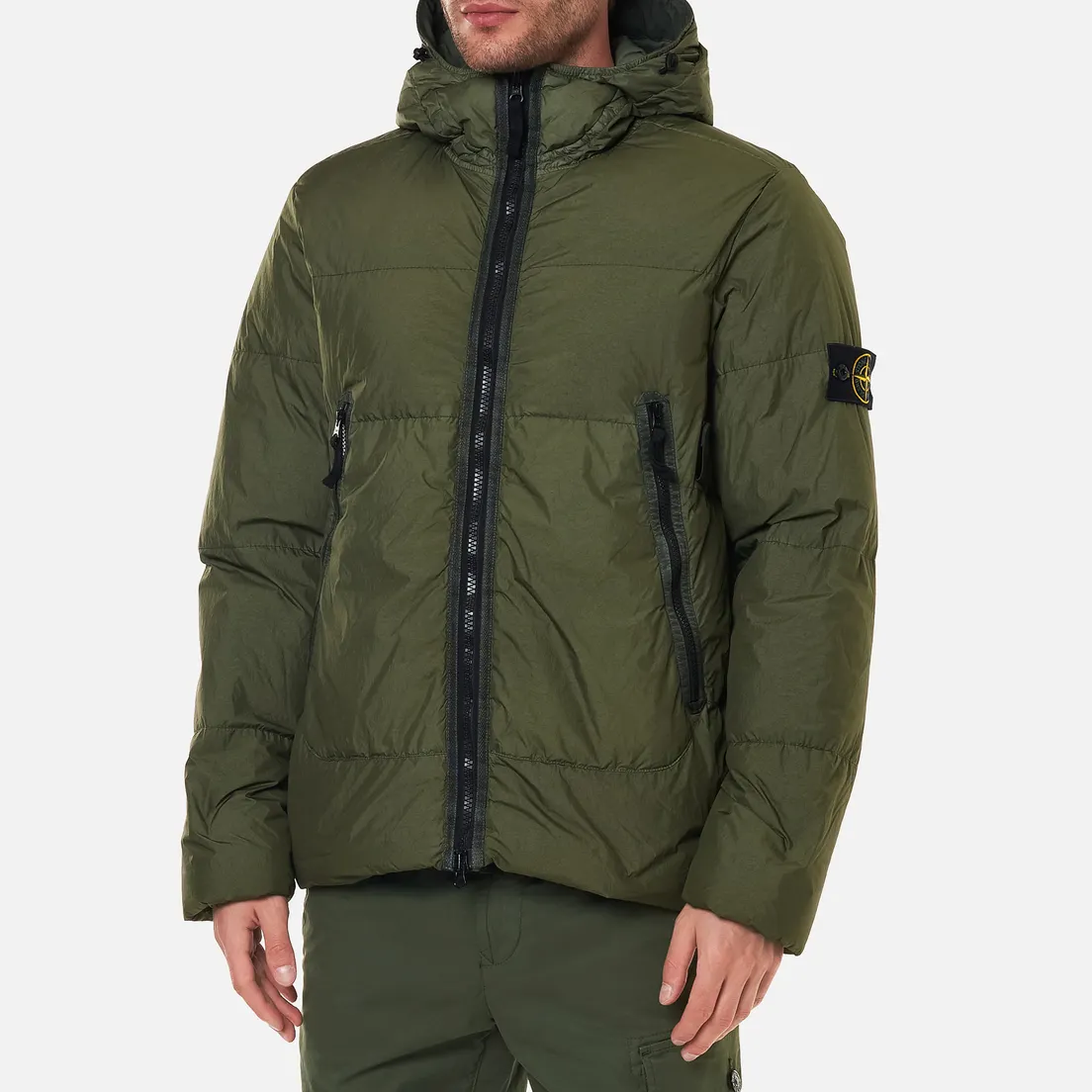 Stone Island Мужской пуховик Crinkle Reps NY Down