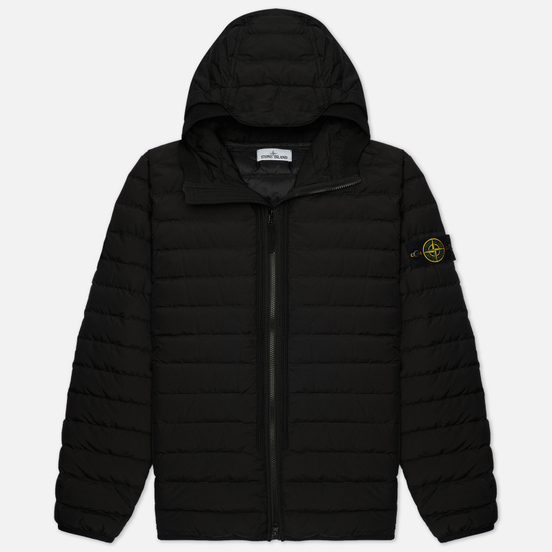 Мужской пуховик Stone Island O-Cotton/R-Nylon Tela Black