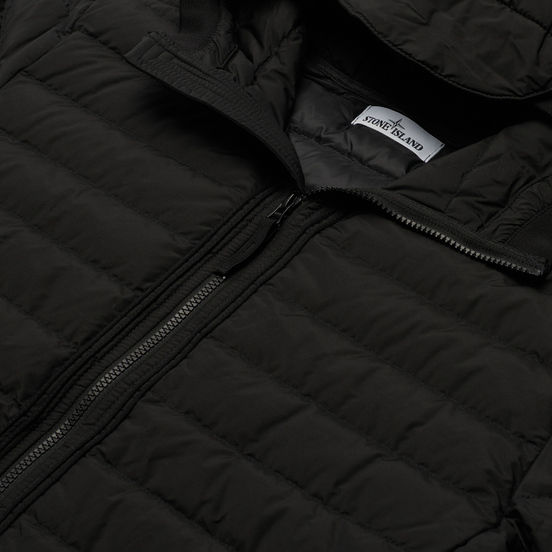 Мужской пуховик Stone Island O-Cotton/R-Nylon Tela Black