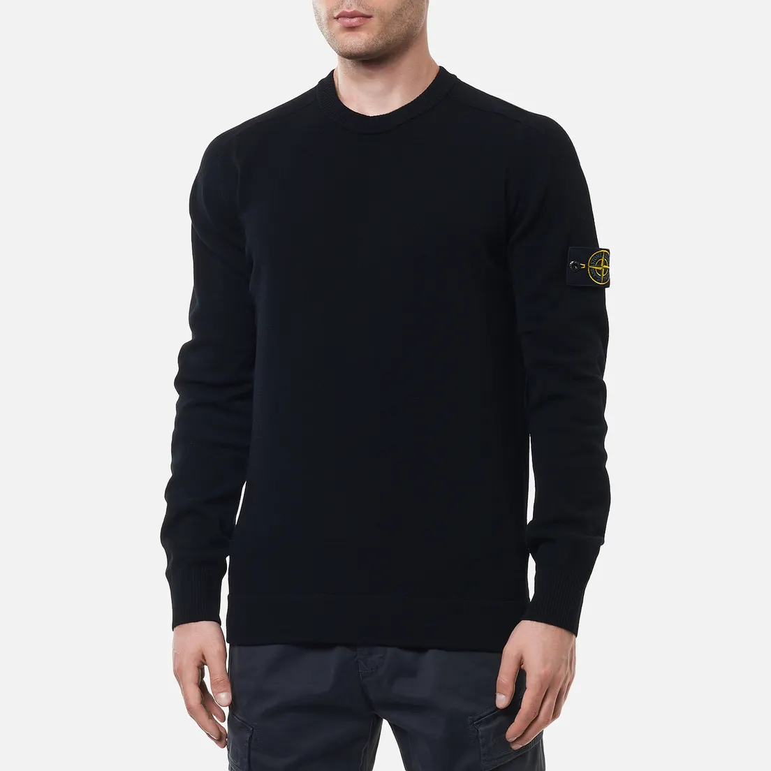 Stone Island Мужской свитер Classic Ribbed Neck Wool