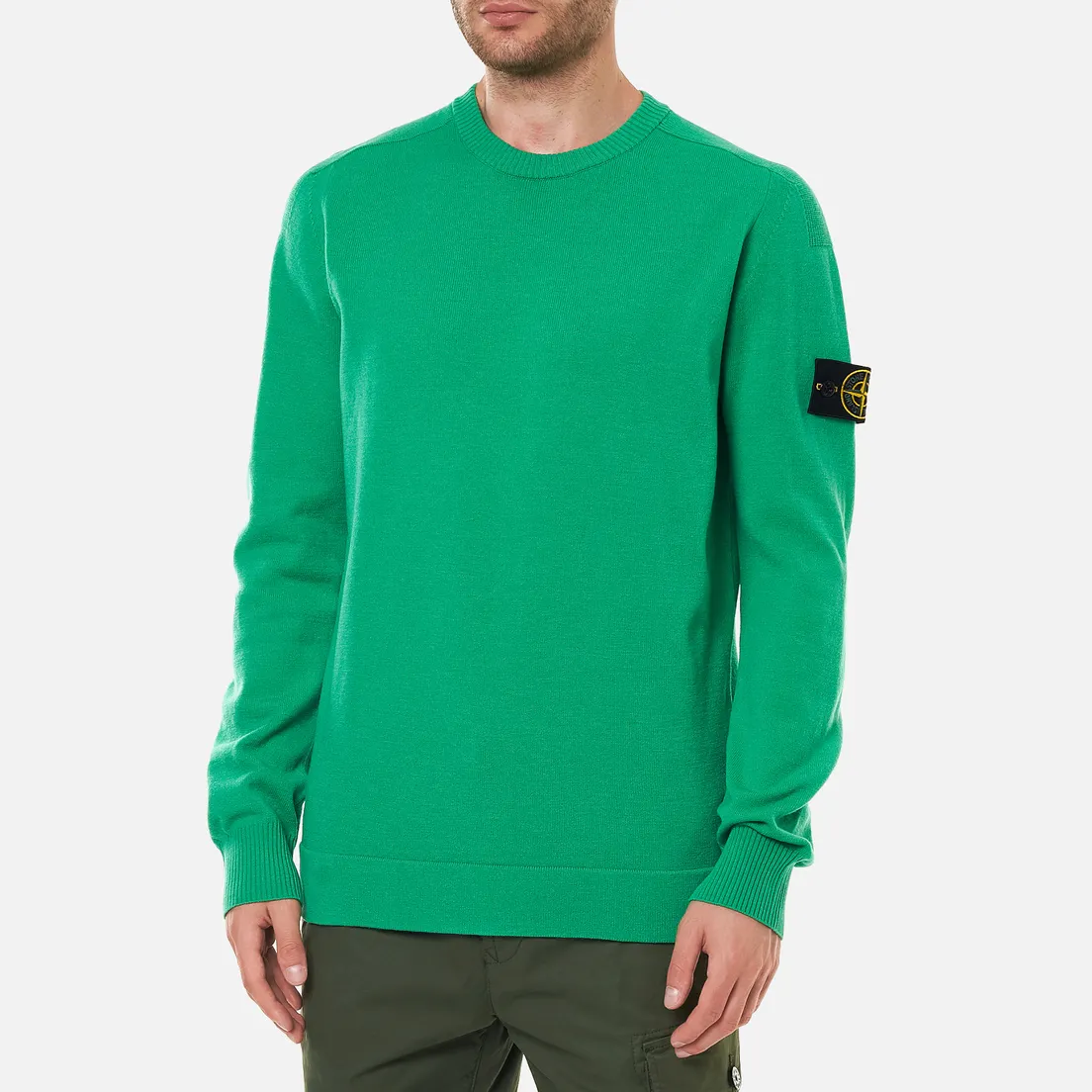 Stone Island Мужской свитер Classic Ribbed Neck Wool