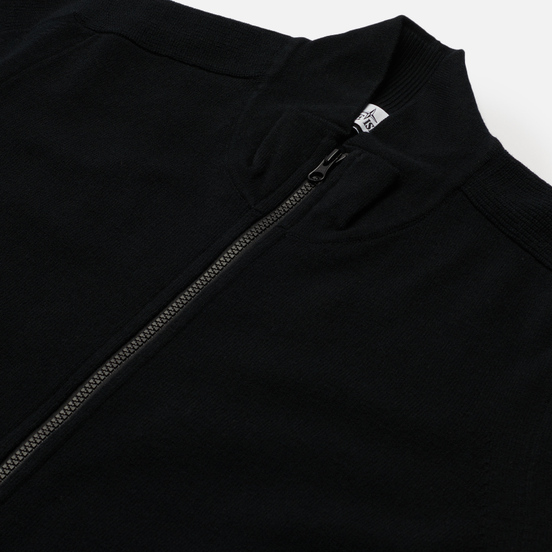 Мужской свитер Stone Island Stretch Wool Cardigan Black