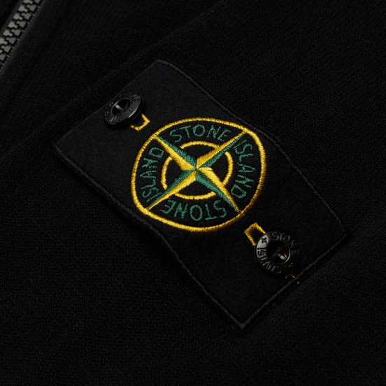 Мужской свитер Stone Island Stretch Wool Cardigan Black