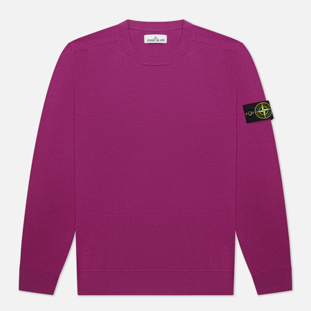 Мужской свитер Stone Island Classic Crew Neck Wool, цвет фиолетовый, размер L