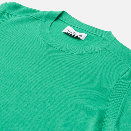 Мужской свитер Stone Island Classic Crew Neck Wool Green