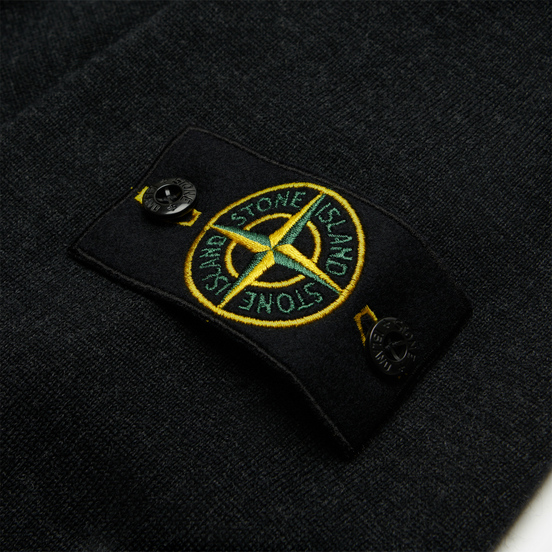 Мужской свитер Stone Island Classic Crew Neck Wool Antracite