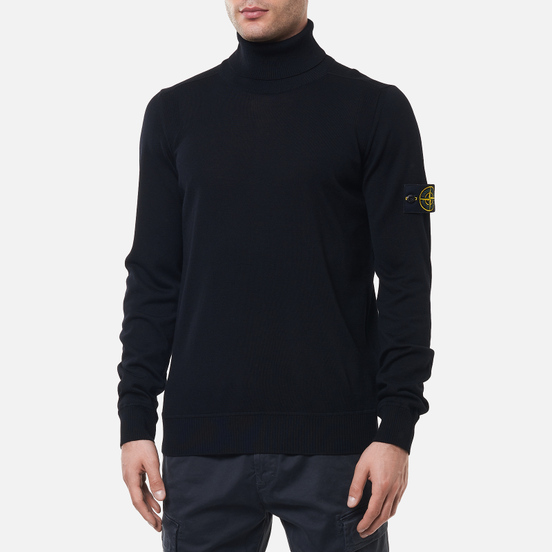 Мужской свитер Stone Island Light Pure Wool Black