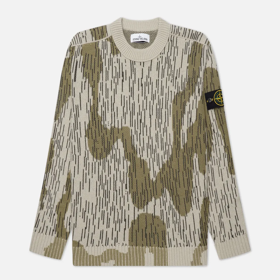 Stone Island Мужской свитер Rain Camo Mixed Yarn