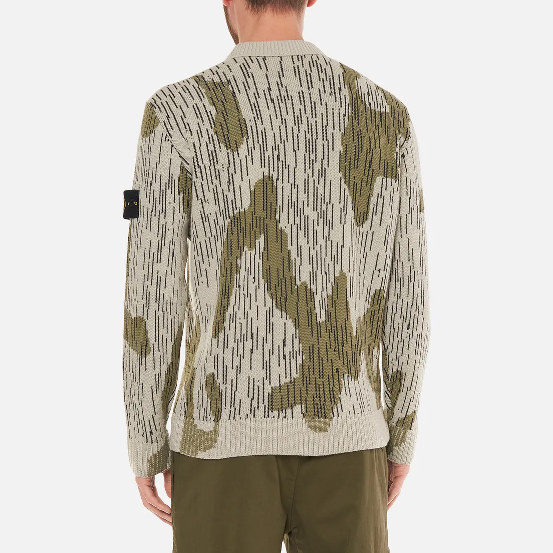 Stone Island Мужской свитер Rain Camo Mixed Yarn