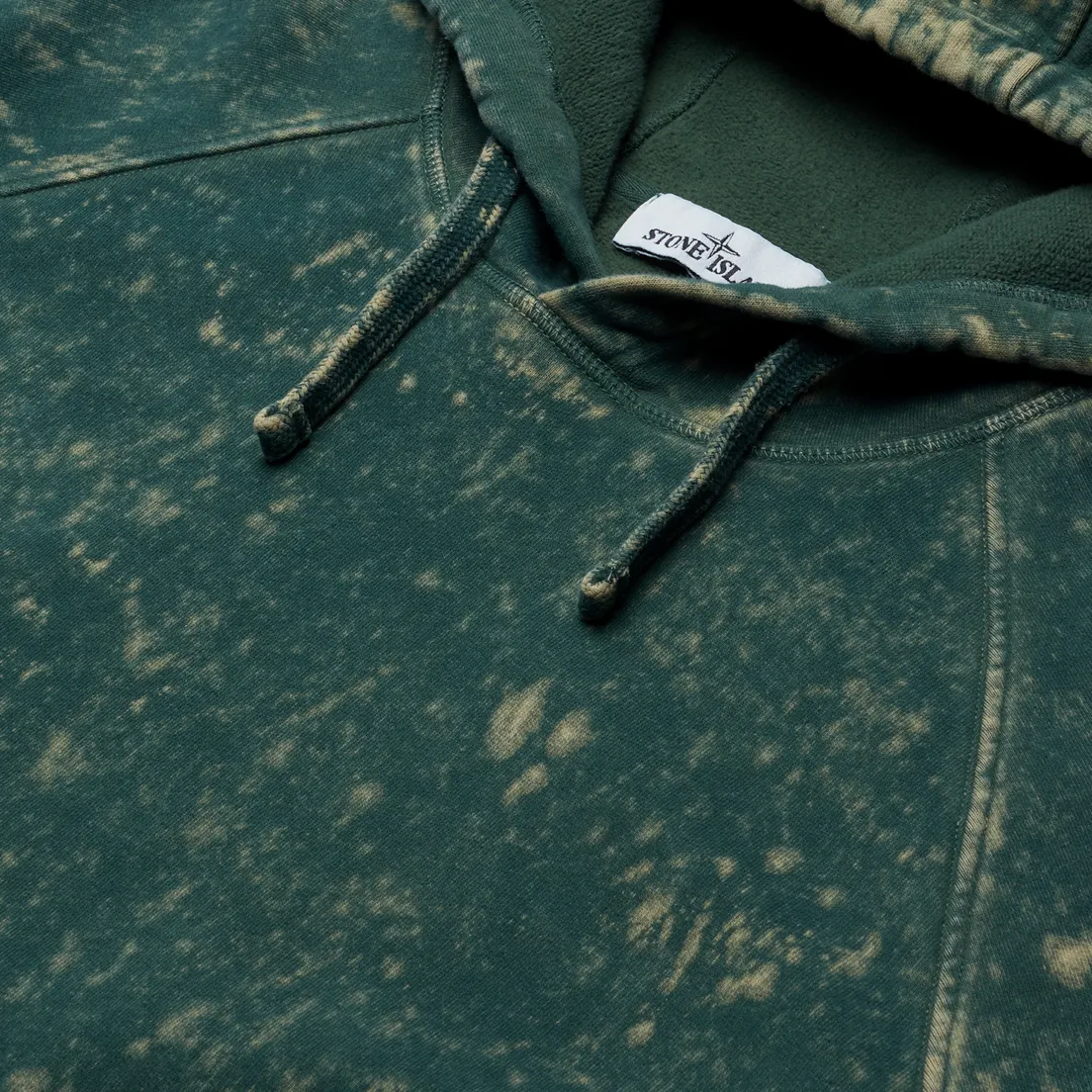 Stone Island Мужская толстовка Cotton Fleece Off-Dye OVD Treatment Hoodie