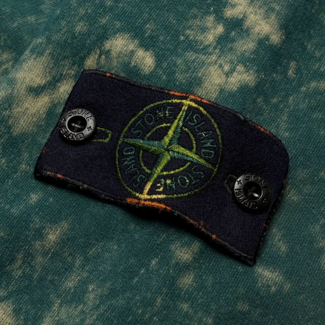Stone Island Мужская толстовка Cotton Fleece Off-Dye OVD Treatment Hoodie