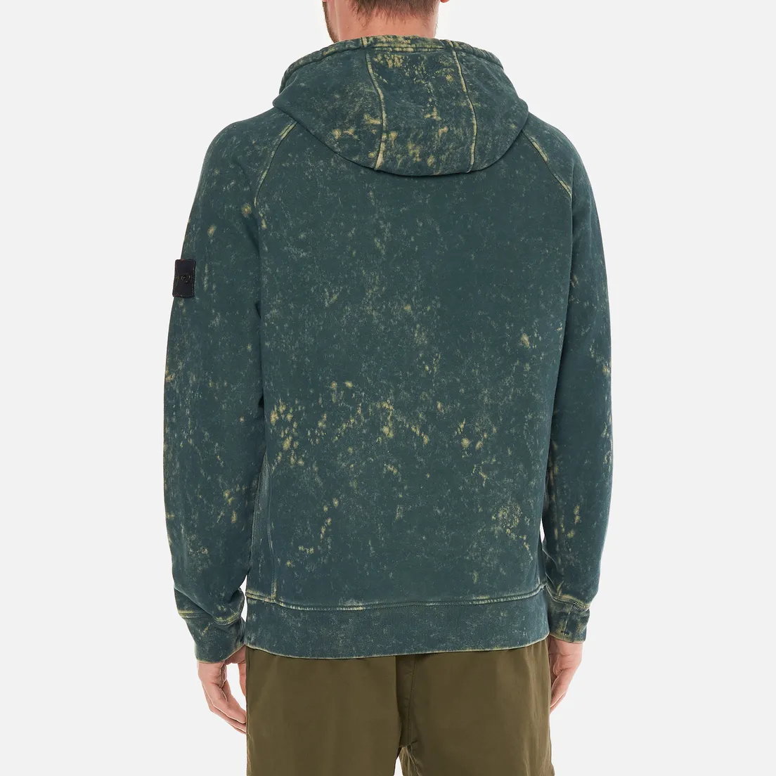Stone Island Мужская толстовка Cotton Fleece Off-Dye OVD Treatment Hoodie