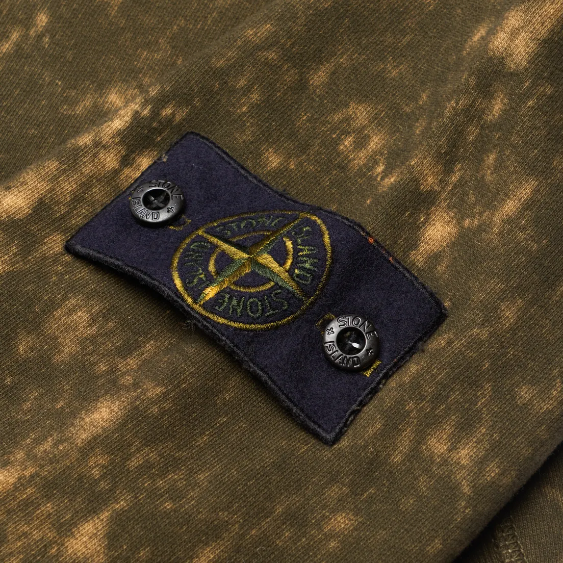 Stone Island Мужская толстовка Cotton Fleece Off-Dye OVD Treatment Hoodie