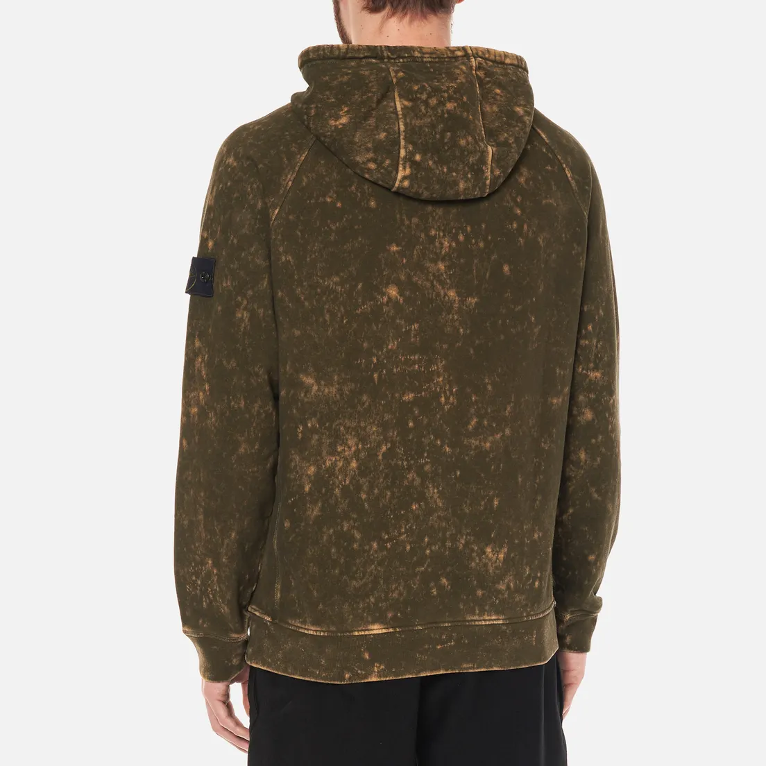 Stone Island Мужская толстовка Cotton Fleece Off-Dye OVD Treatment Hoodie
