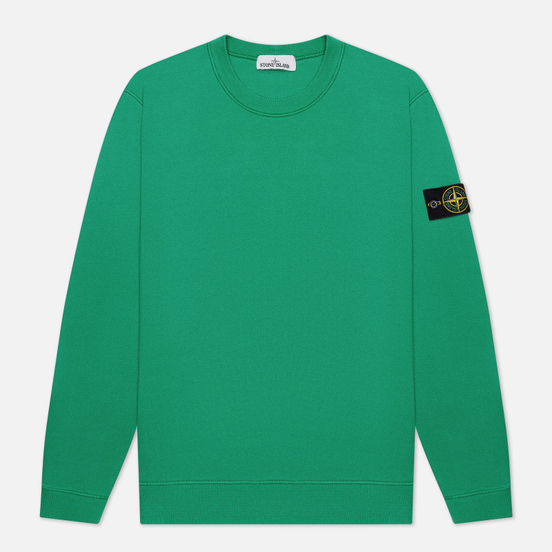 Мужская толстовка Stone Island Crew Neck Cotton Fleece Green