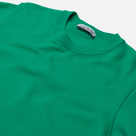 Мужская толстовка Stone Island Crew Neck Cotton Fleece Green