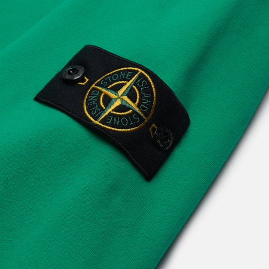 Мужская толстовка Stone Island Crew Neck Cotton Fleece Green