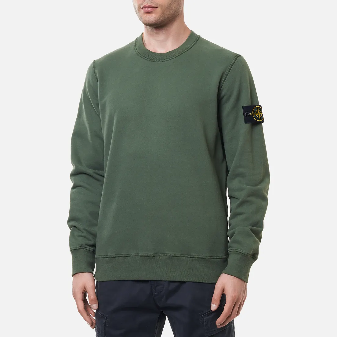 Stone Island Мужская толстовка Crew Neck Cotton Fleece