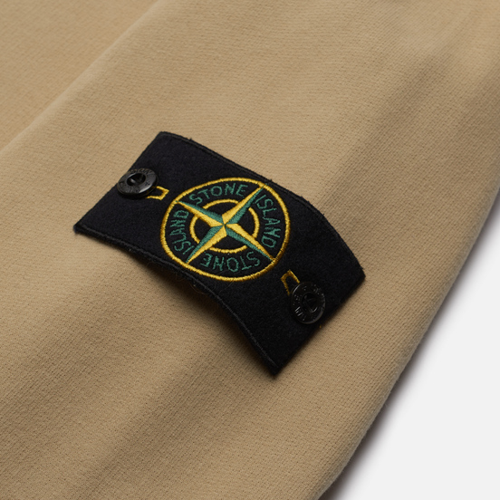 Мужская толстовка Stone Island Crew Neck Cotton Fleece Ecru