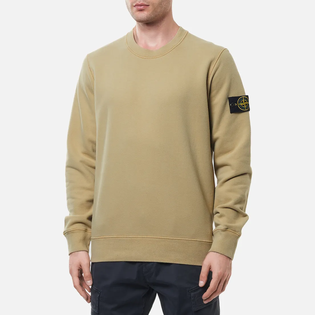 Stone Island Мужская толстовка Crew Neck Cotton Fleece