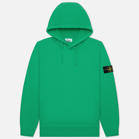 Мужская толстовка Stone Island Brushed Cotton Fleece Hoodie Green