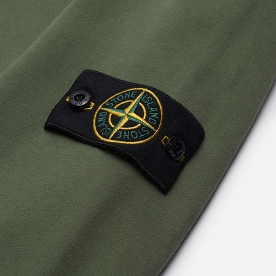 Мужская толстовка Stone Island Brushed Cotton Fleece Hoodie Sage Green