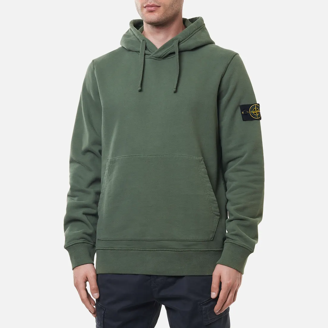 Stone Island Мужская толстовка Brushed Cotton Fleece Hoodie