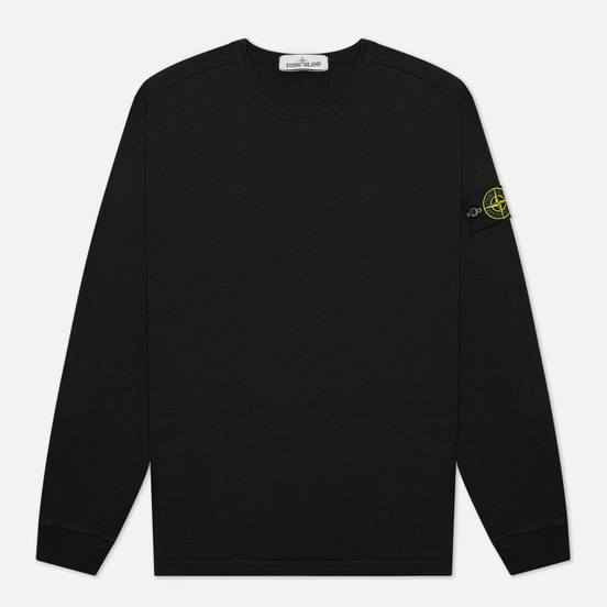 Мужская толстовка Stone Island Classic Crew Neck Lightweight Cotton Black